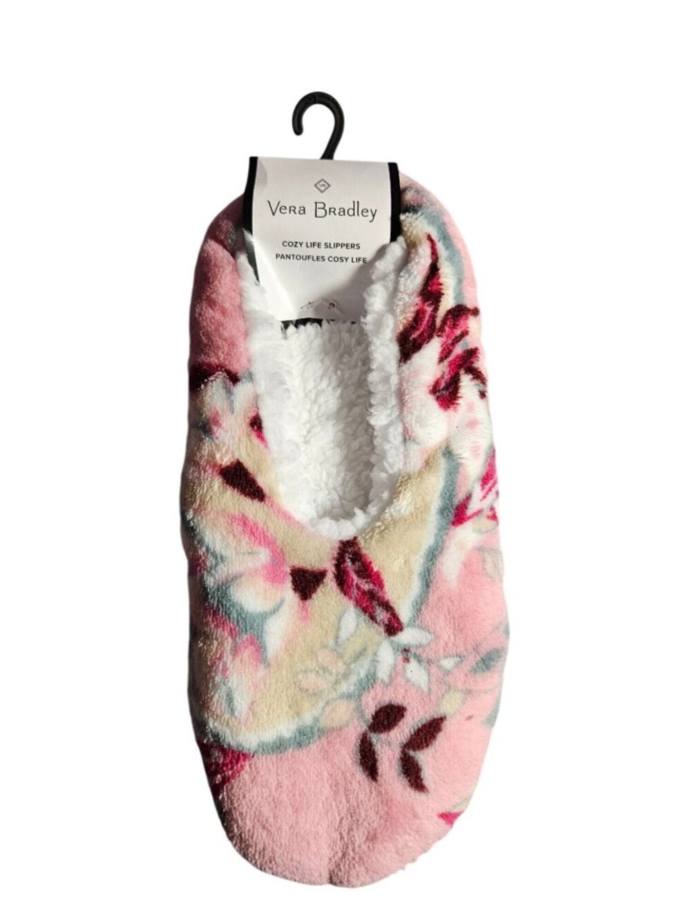 Vera Bradley Cozy Life Slippers Botanical Paisley Pink Women Size M- 7-8 - Picture 4 of 6